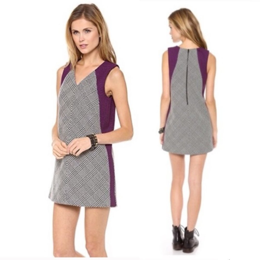 Rag & Bone Solo Two-Tone Printed Oversized Dress